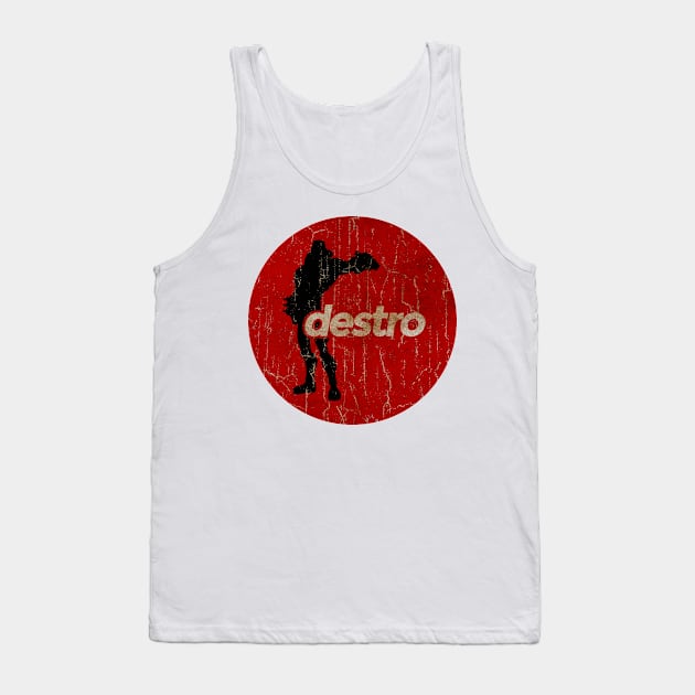 destro - simple red circle vintage Tank Top by G-THE BOX